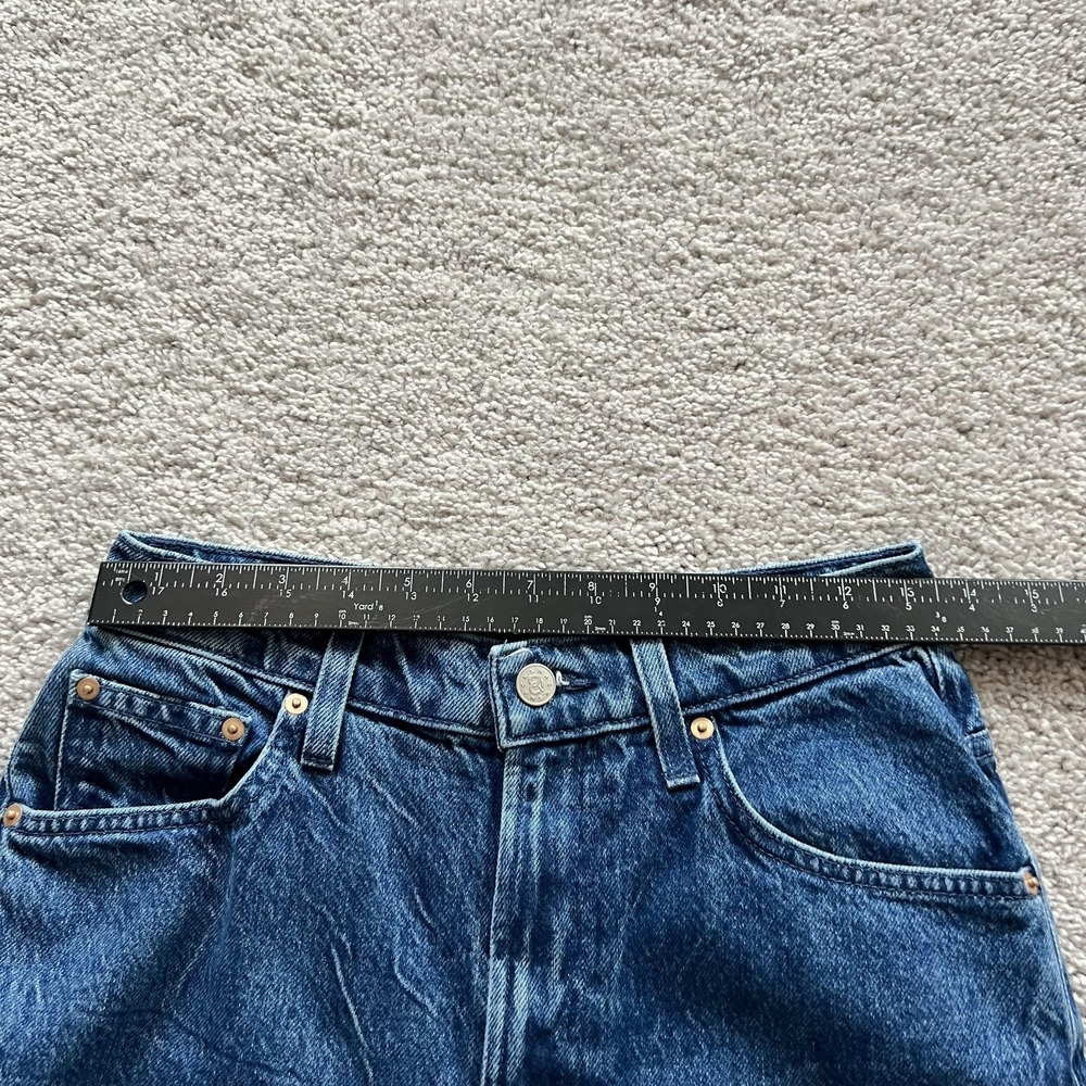 Mother HW‎ Double Stack Ankle Snap Crackle Pop Jeans Womens 27 Blue High Rise - Picture 9 of 15